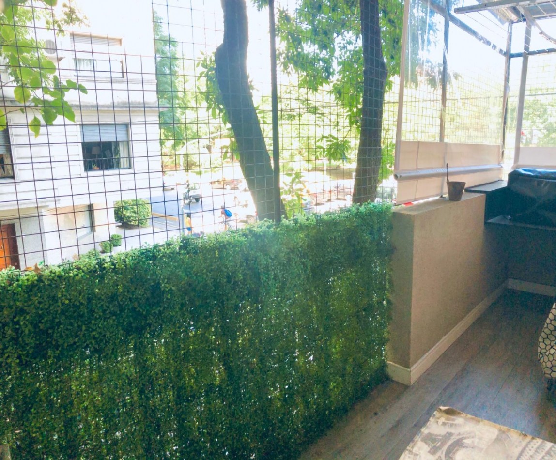 DEPARTAMENTO DE 3 AMBIENTES CON BALCON Y VISTA AL PARQUE LAS HERAS, PEÑA Y CORONEL DIAZ, RECOLETA